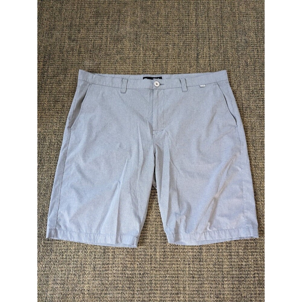 Travis Mathew Shorts Size 40 Gray Cotton Blend Stretch Chino Golf